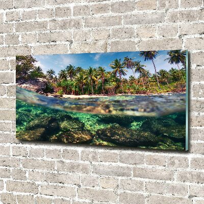 Foto en metacrilato horizontal Playa tropical