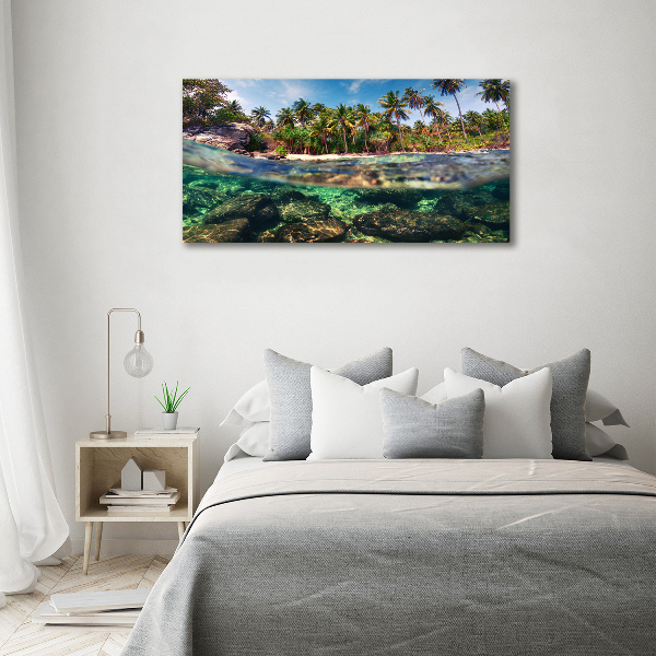 Foto en metacrilato horizontal Playa tropical