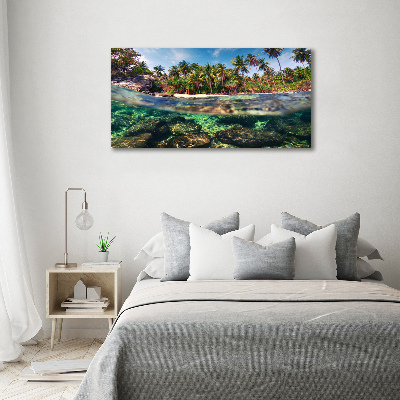 Foto en metacrilato horizontal Playa tropical