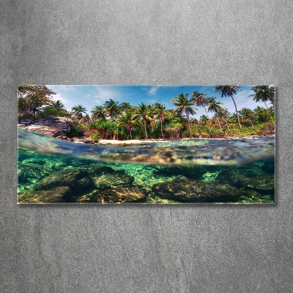 Foto en metacrilato horizontal Playa tropical