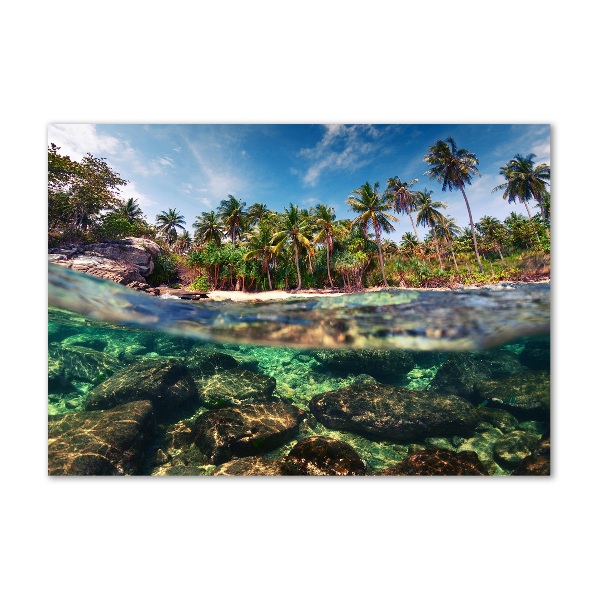 Foto en metacrilato horizontal Playa tropical