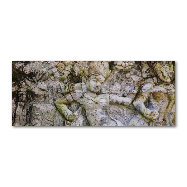 Cuadro acrílico horizontal Escultura de piedra