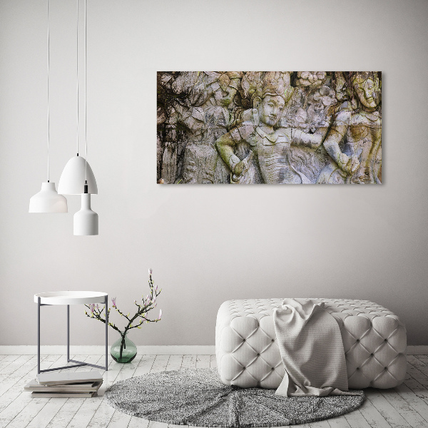 Cuadro acrílico horizontal Escultura de piedra