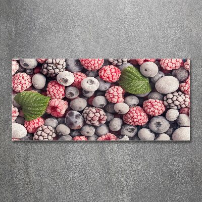 Cuadro metacrilato horizontal Frutos del bosque congelados
