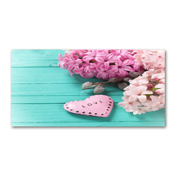 Pintura en acrílico horizontal Sin y corazón