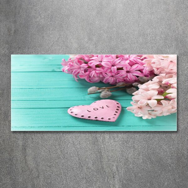 Pintura en acrílico horizontal Sin y corazón