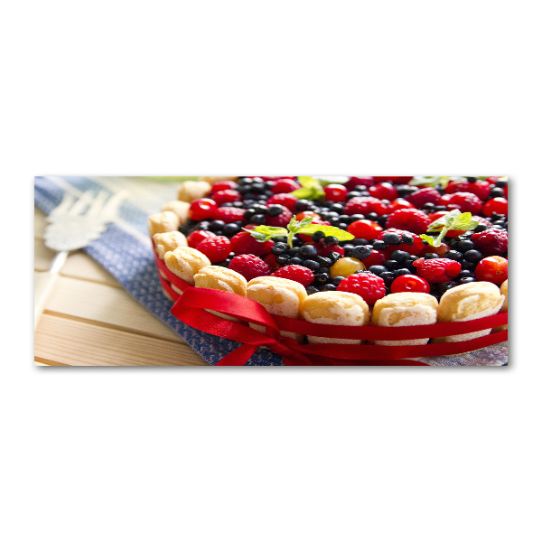 Foto en metacrilato horizontal Pastel de frutos del bosque