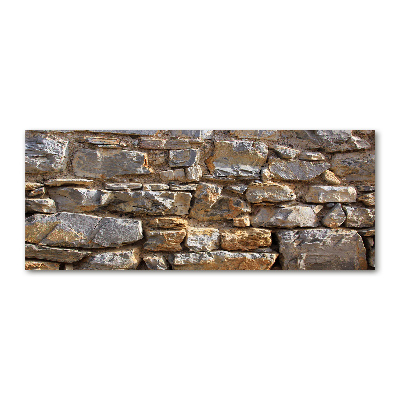 Pintura en acrílico horizontal Muro de piedra