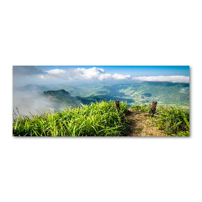 Cuadro acrílico horizontal Camino a la cima