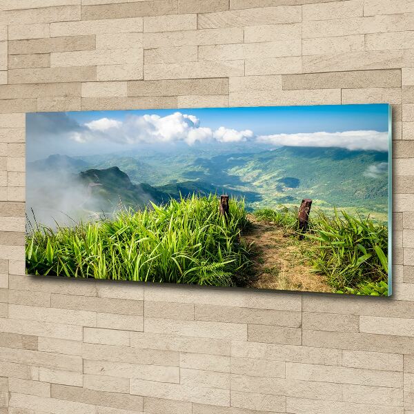 Cuadro acrílico horizontal Camino a la cima