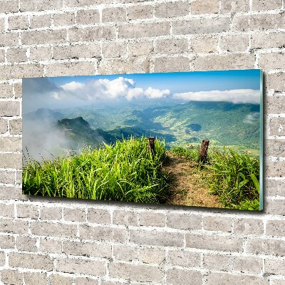 Cuadro acrílico horizontal Camino a la cima