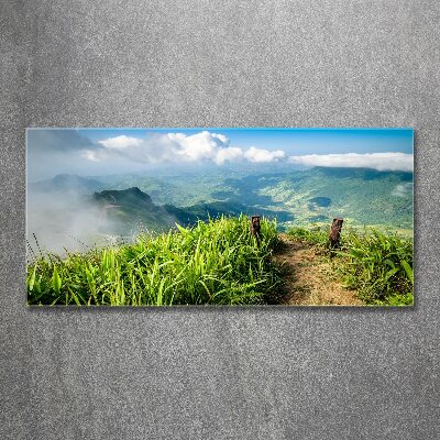 Cuadro acrílico horizontal Camino a la cima