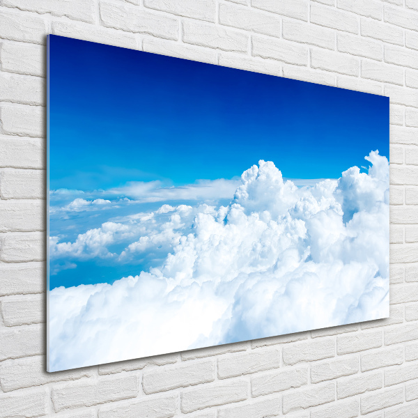 Cuadro metacrilato horizontal Nubes a vista de pájaro