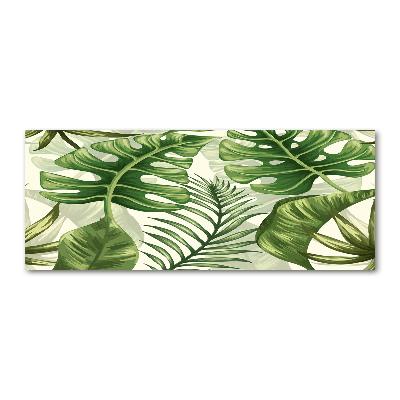 Cuadro metacrilato horizontal hojas tropicales