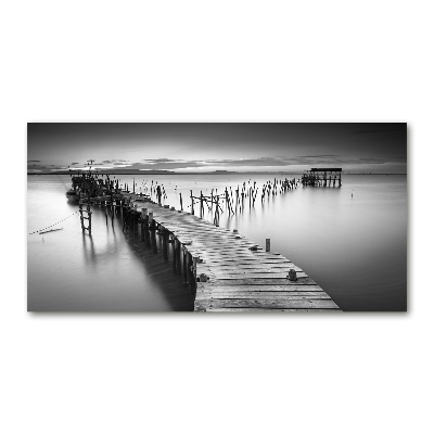 Foto en metacrilato horizontal Muelle de madera