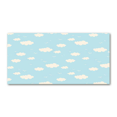 Pintura en acrílico horizontal Nubes