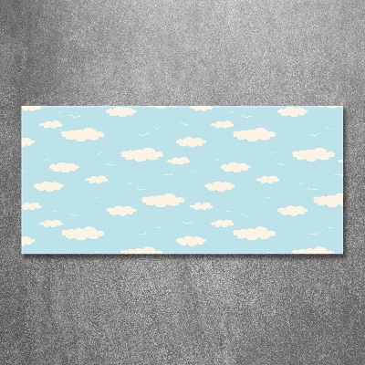 Pintura en acrílico horizontal Nubes