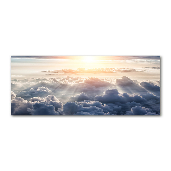 Pintura en acrílico horizontal Nubes a vista de pájaro