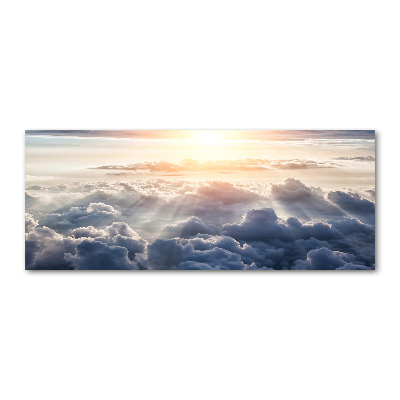 Pintura en acrílico horizontal Nubes a vista de pájaro