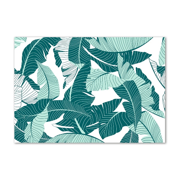 Pintura en acrílico horizontal palmeras