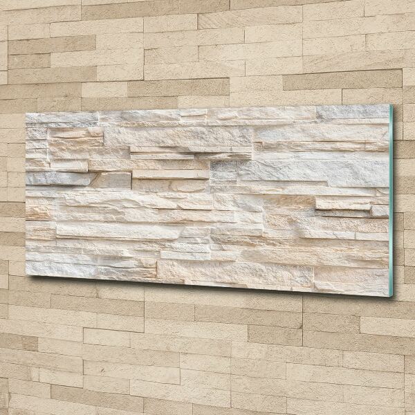 Pintura en acrílico horizontal pared de ladrillos