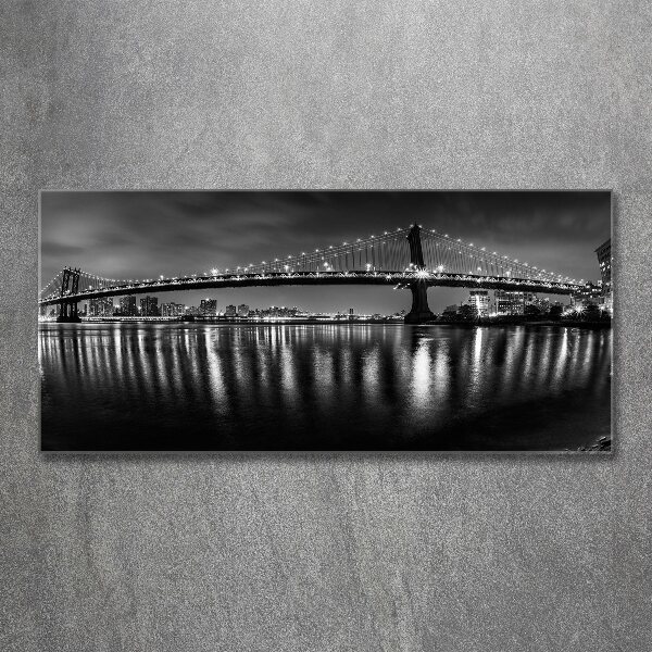 Cuadro acrílico horizontal Manhattan de noche