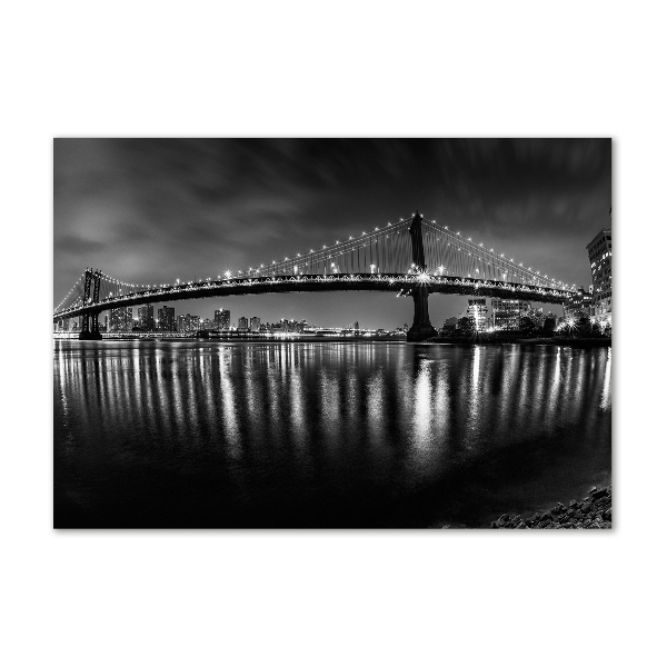 Cuadro acrílico horizontal Manhattan de noche