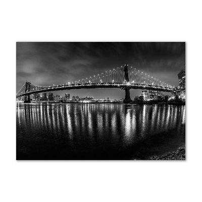 Cuadro acrílico horizontal Manhattan de noche