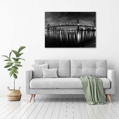 Cuadro acrílico horizontal Manhattan de noche