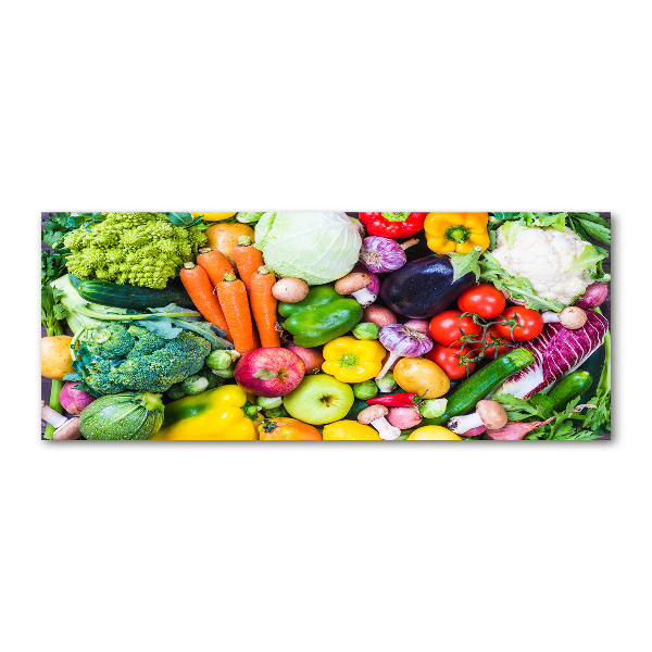 Cuadro metacrilato horizontal Verduras de colores