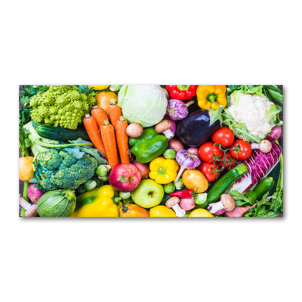 Cuadro metacrilato horizontal Verduras de colores