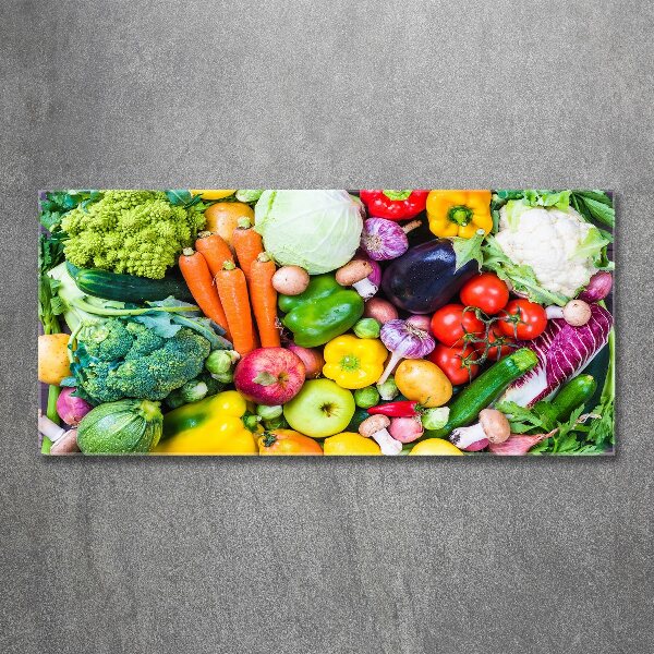 Cuadro metacrilato horizontal Verduras de colores