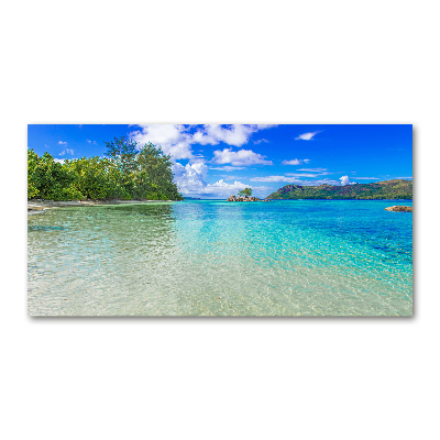 Cuadro metacrilato horizontal Playa de Seychelles