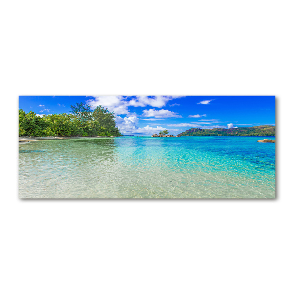 Cuadro metacrilato horizontal Playa de Seychelles