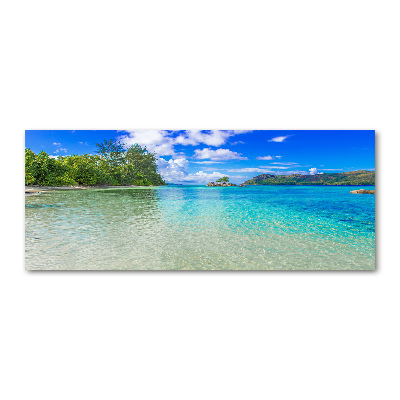 Cuadro metacrilato horizontal Playa de Seychelles