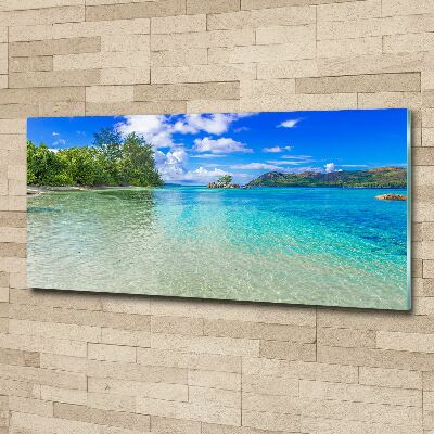 Cuadro metacrilato horizontal Playa de Seychelles