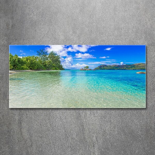 Cuadro metacrilato horizontal Playa de Seychelles