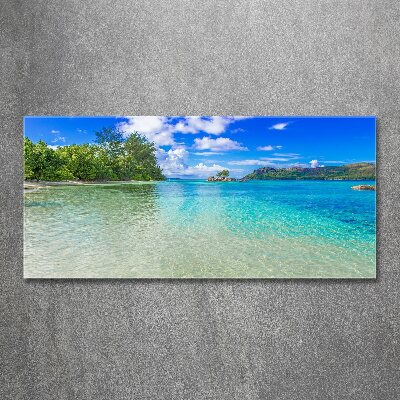 Cuadro metacrilato horizontal Playa de Seychelles