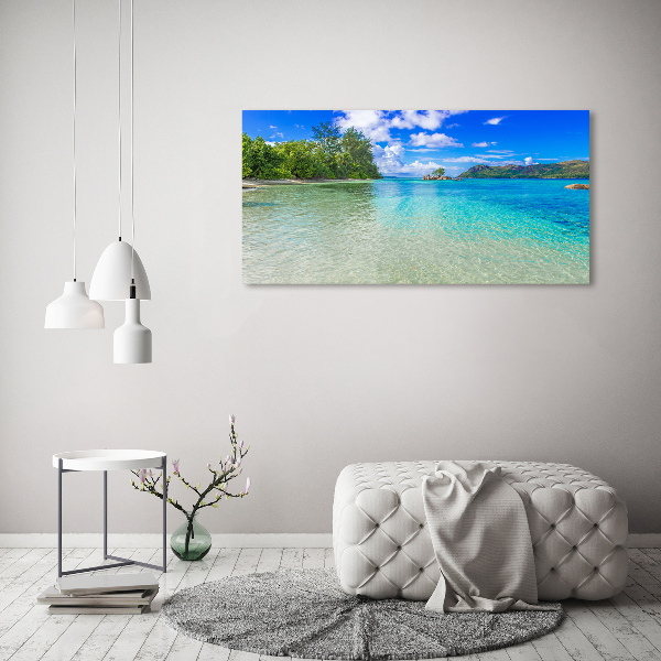 Cuadro metacrilato horizontal Playa de Seychelles