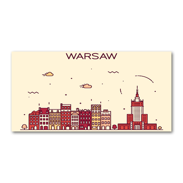 Pintura en acrílico horizontal Varsovia Polonia