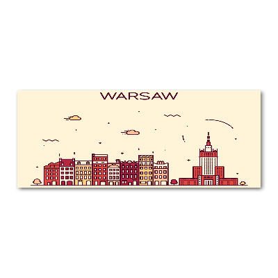 Pintura en acrílico horizontal Varsovia Polonia