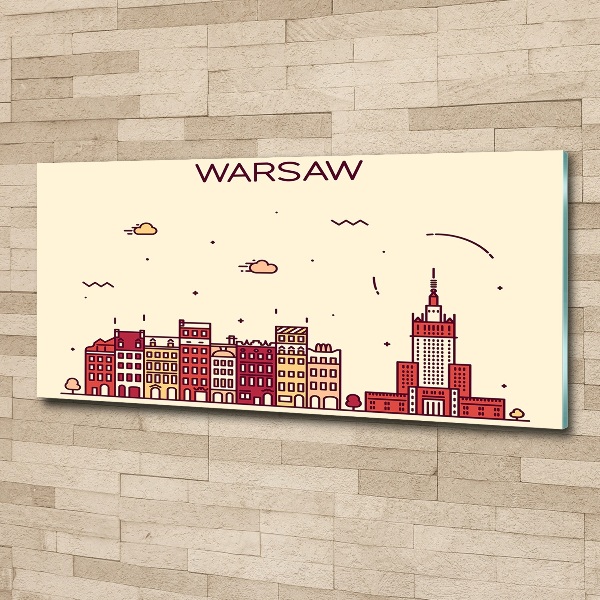 Pintura en acrílico horizontal Varsovia Polonia