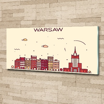 Pintura en acrílico horizontal Varsovia Polonia