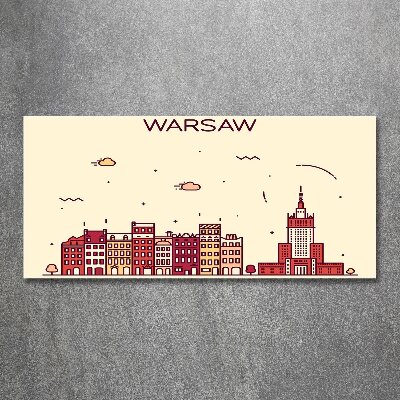 Pintura en acrílico horizontal Varsovia Polonia
