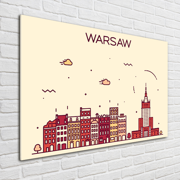 Pintura en acrílico horizontal Varsovia Polonia