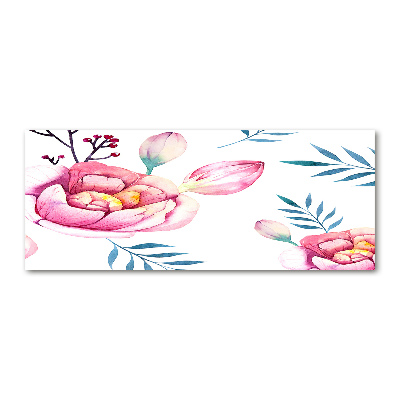 Cuadro metacrilato horizontal Patrón floral