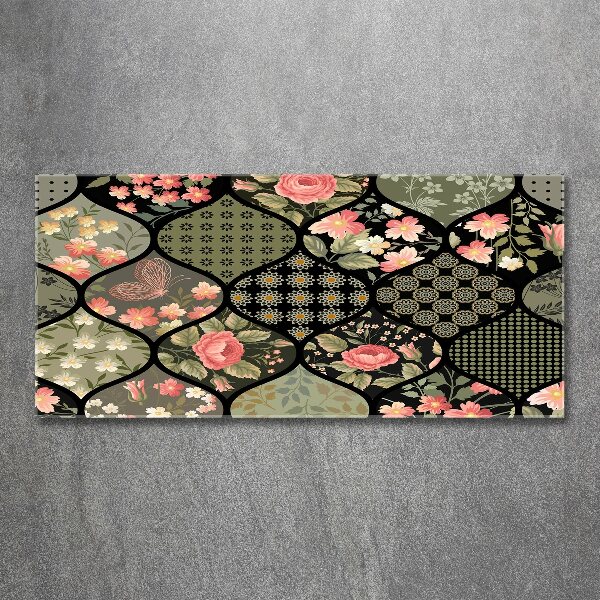 Foto en metacrilato horizontal Patrón floral