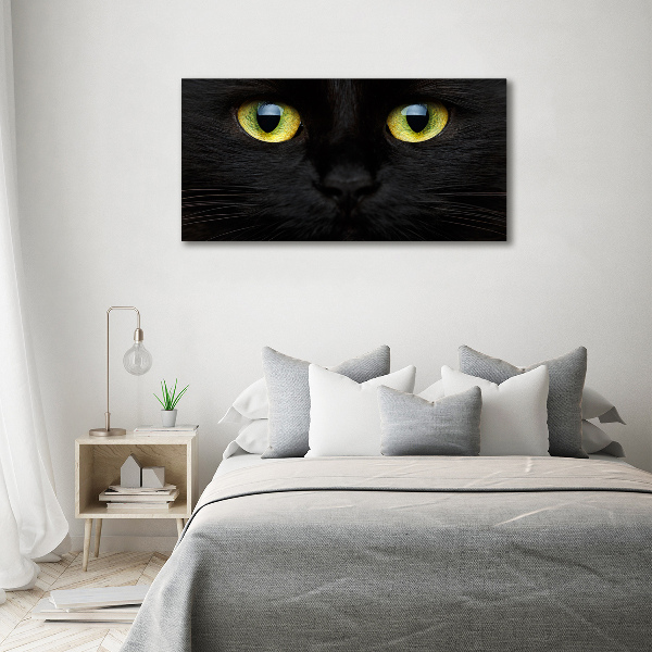 Pintura en acrílico horizontal ojos de gato