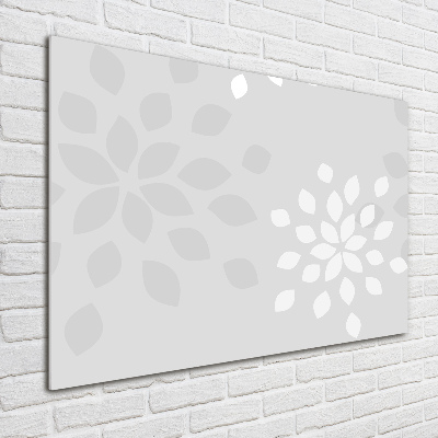 Pintura en acrílico horizontal Patrón floral