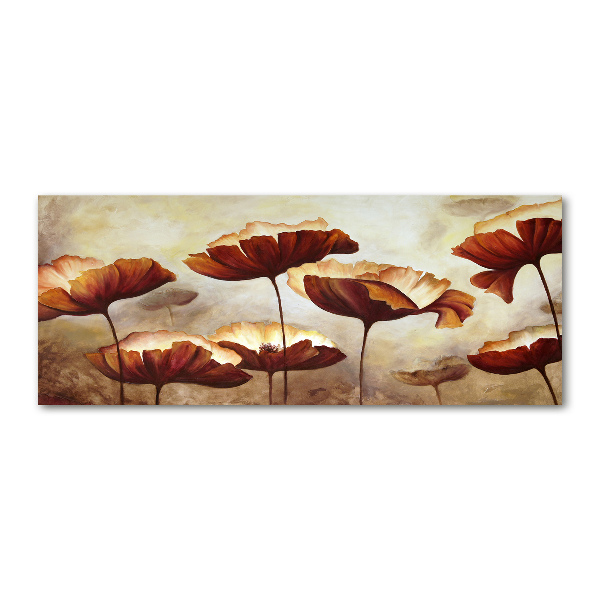 Cuadro acrílico horizontal Amapolas